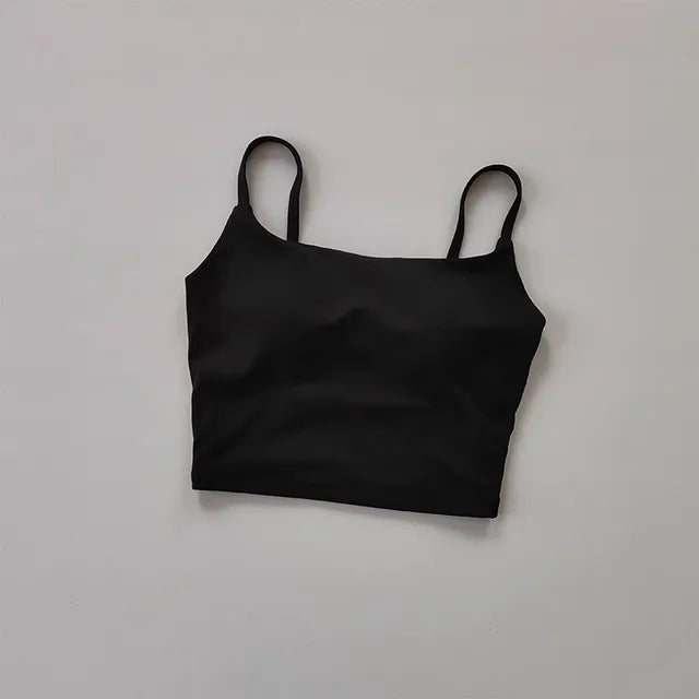 Buttery Soft Crop Tank with Built-In Bra