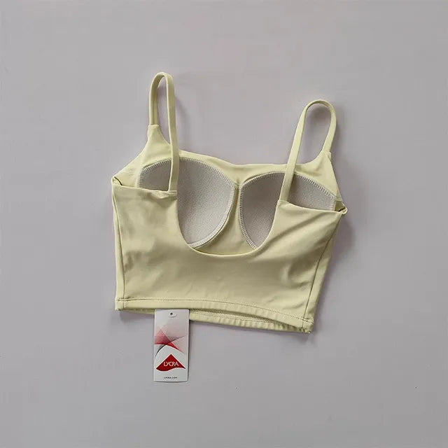 Buttery Soft Crop Tank with Built-In Bra